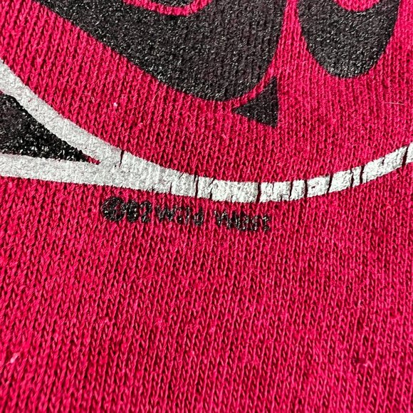 VTG 80s Washington State Cougars Sweatshirt Fits Large Red Faded Crewneck Tag XL - Picture 3 of 14